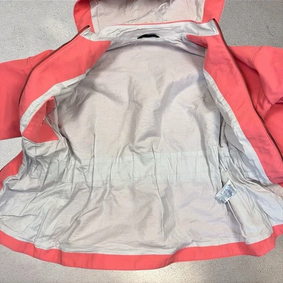 Opening Ceremony Peplum Rain Windbreaker Soft Shell Jacket Coat Sz L